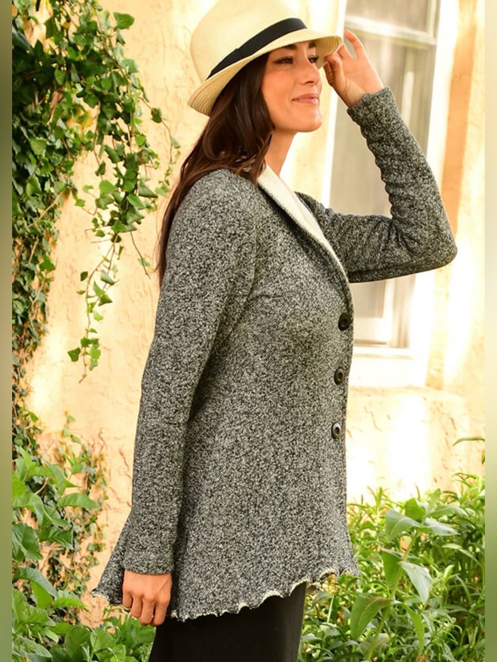 Goddess Gear shawl collar knit jacket cardigan